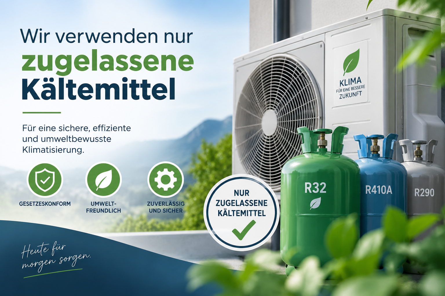 Zugelassene Kältemittelflaschen für eine sichere und umweltbewusste Klimatisierung