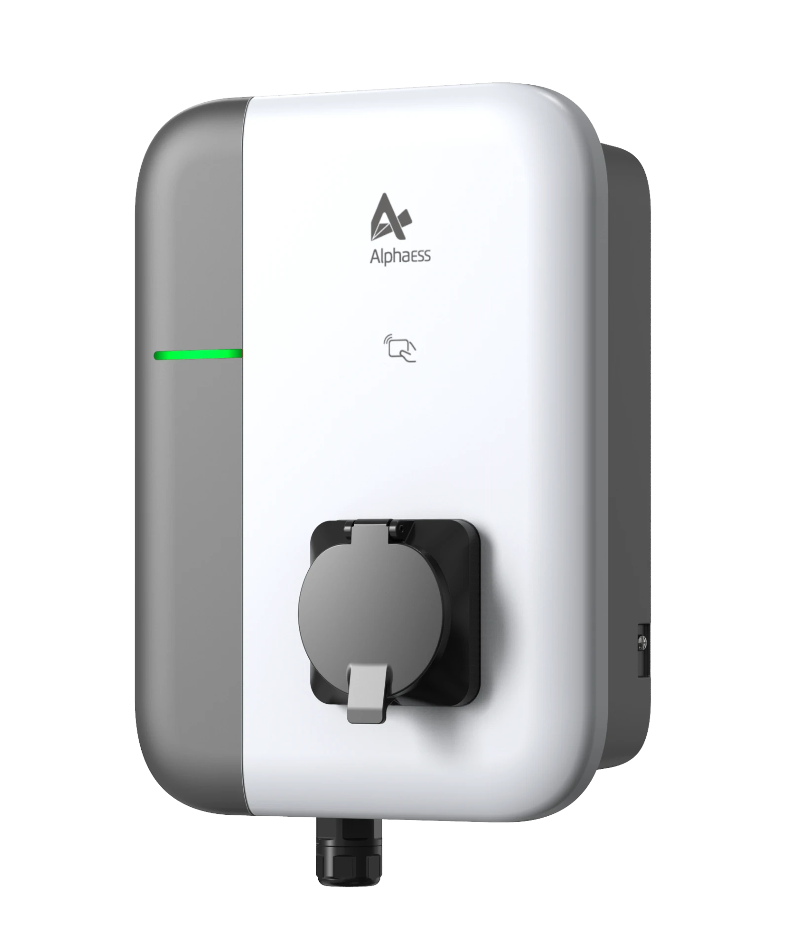 AlphaESS-Wandgerät mit NFC-Kartensensor als Komponente des Energiekonzepts
